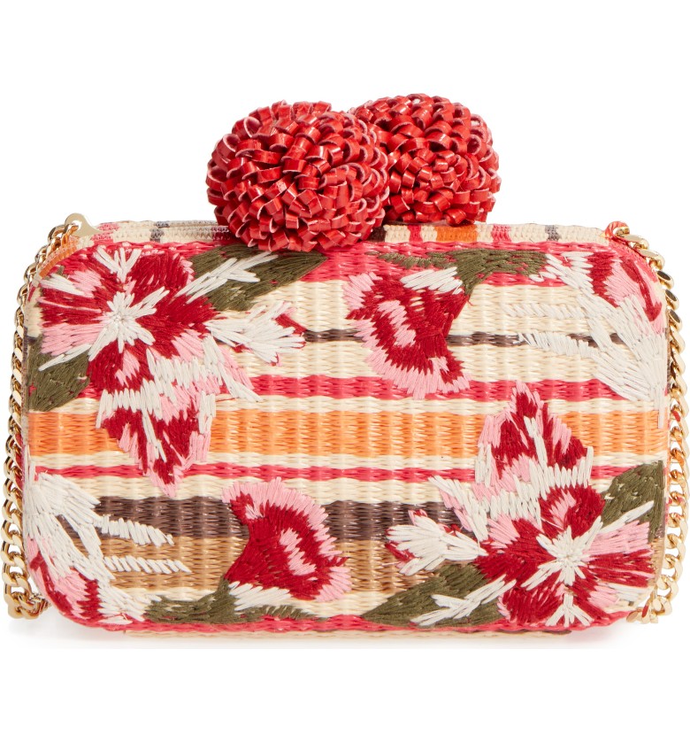 Summer Handbags - Sam Edelman Straw Clutch - Erica Valentin -Atlanta Style Blogger
