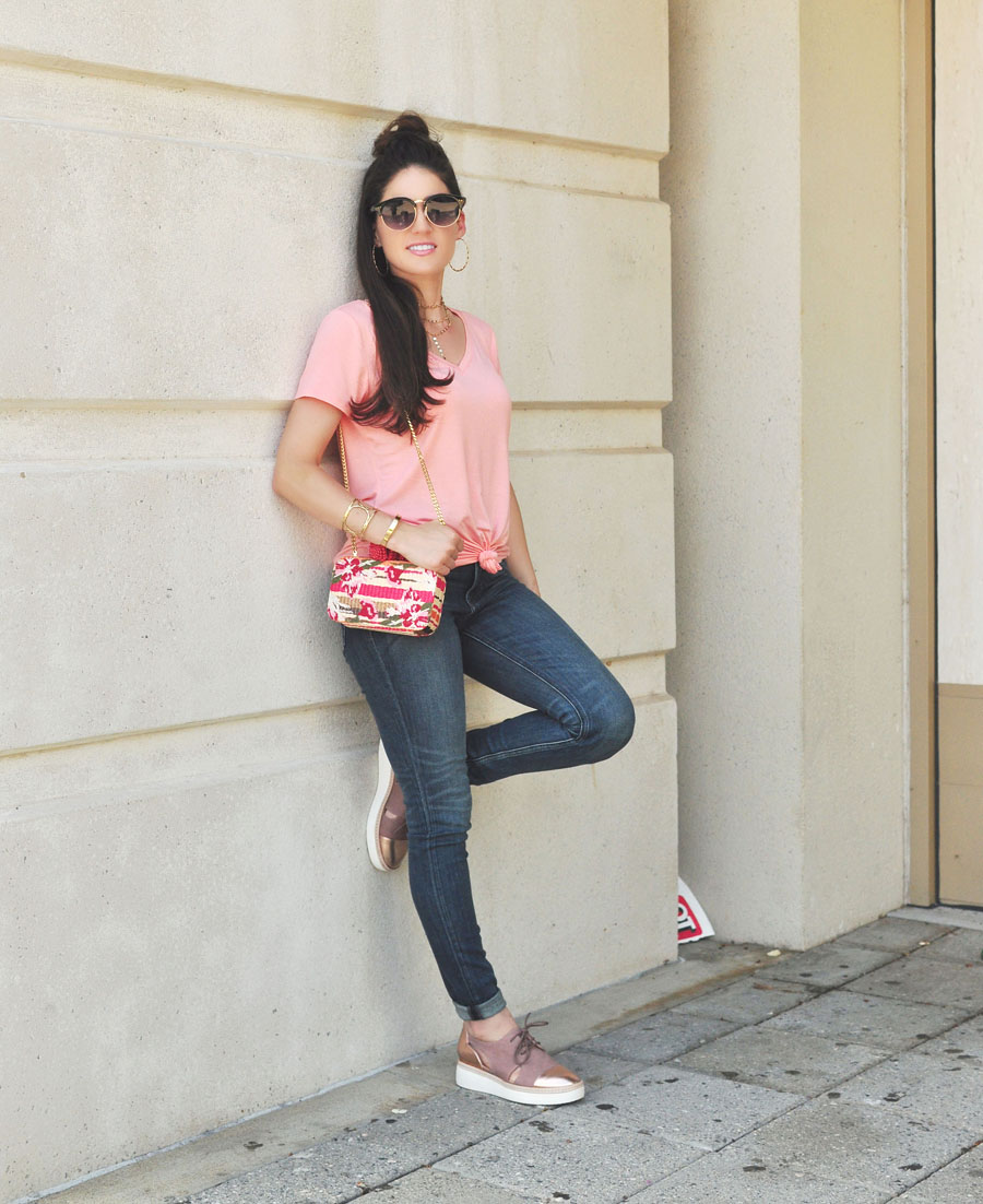 Oxfords, Jeans & Tees - Basic Summer Style - Erica Valentin - Atlanta Style Blogger
