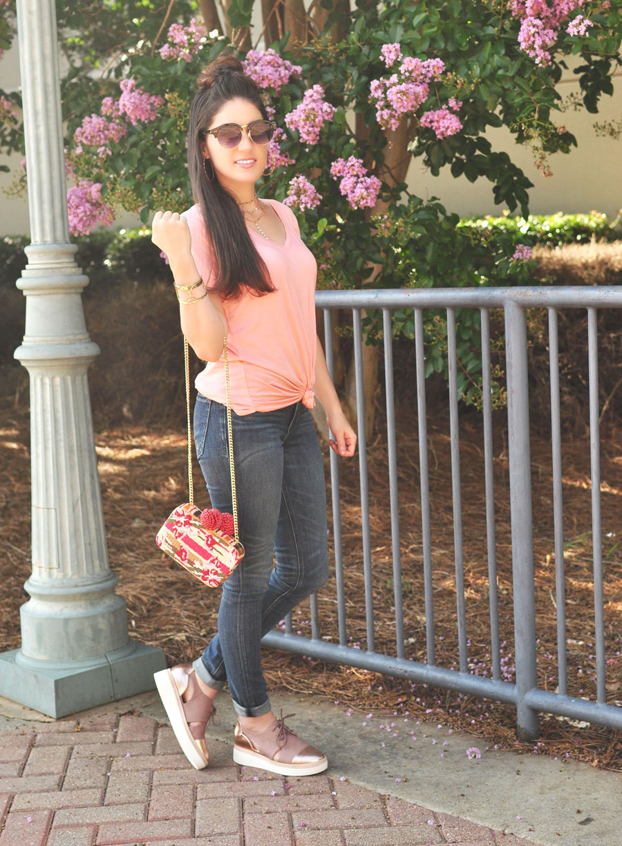 Oxfords, Jeans & Tees - Basic Summer Style - Erica Valentin - Atlanta Style Blogger