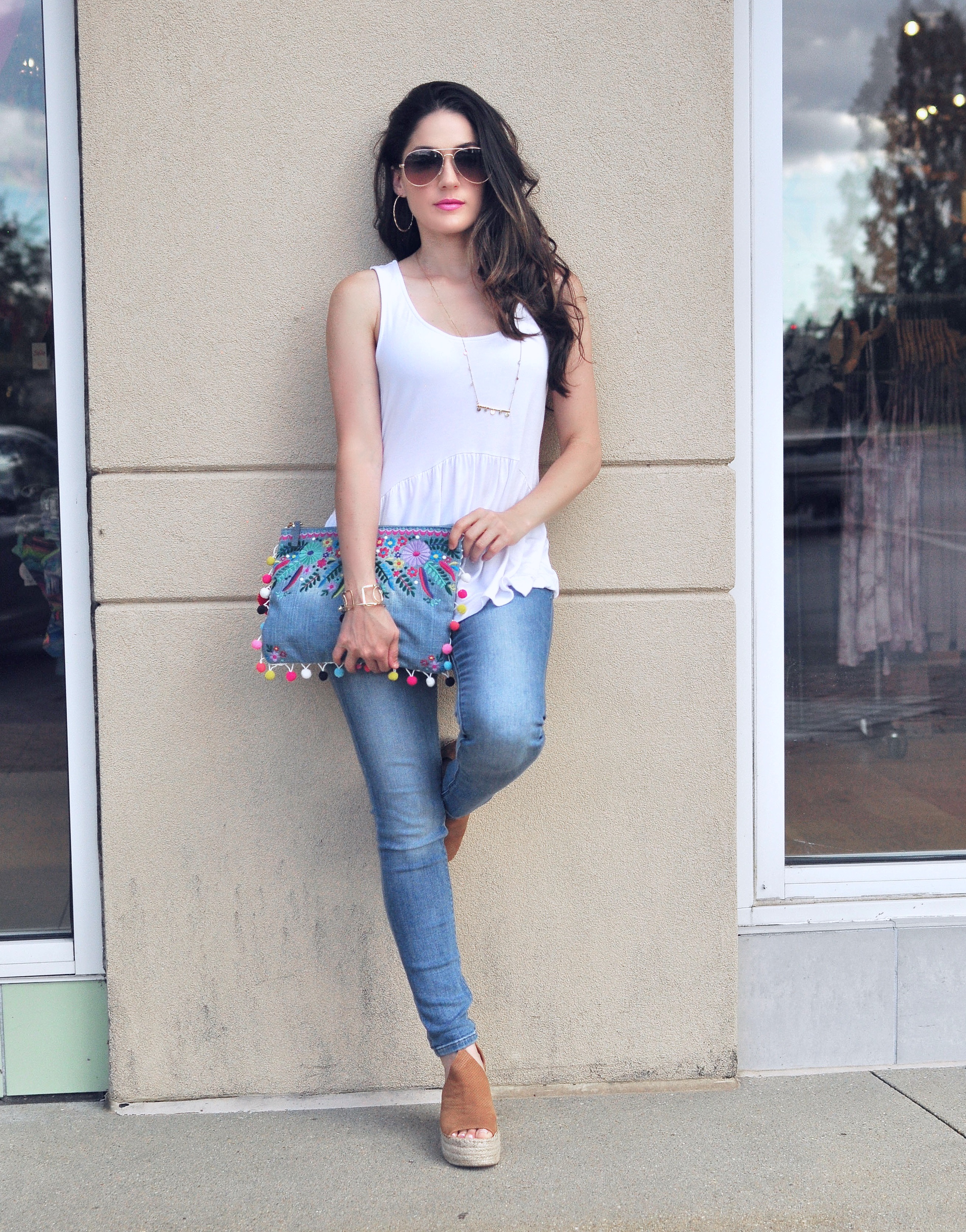 White Tee & Jeans - Style Blogger Erica Valentin