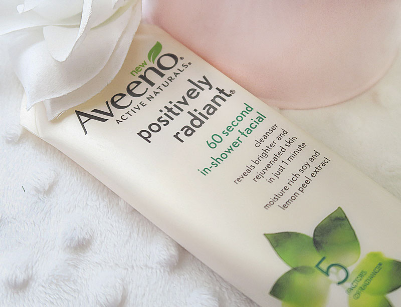 Aveeno Positively Radiant® 60 Second In-Shower Facial - Style Blogger Erica Valentin