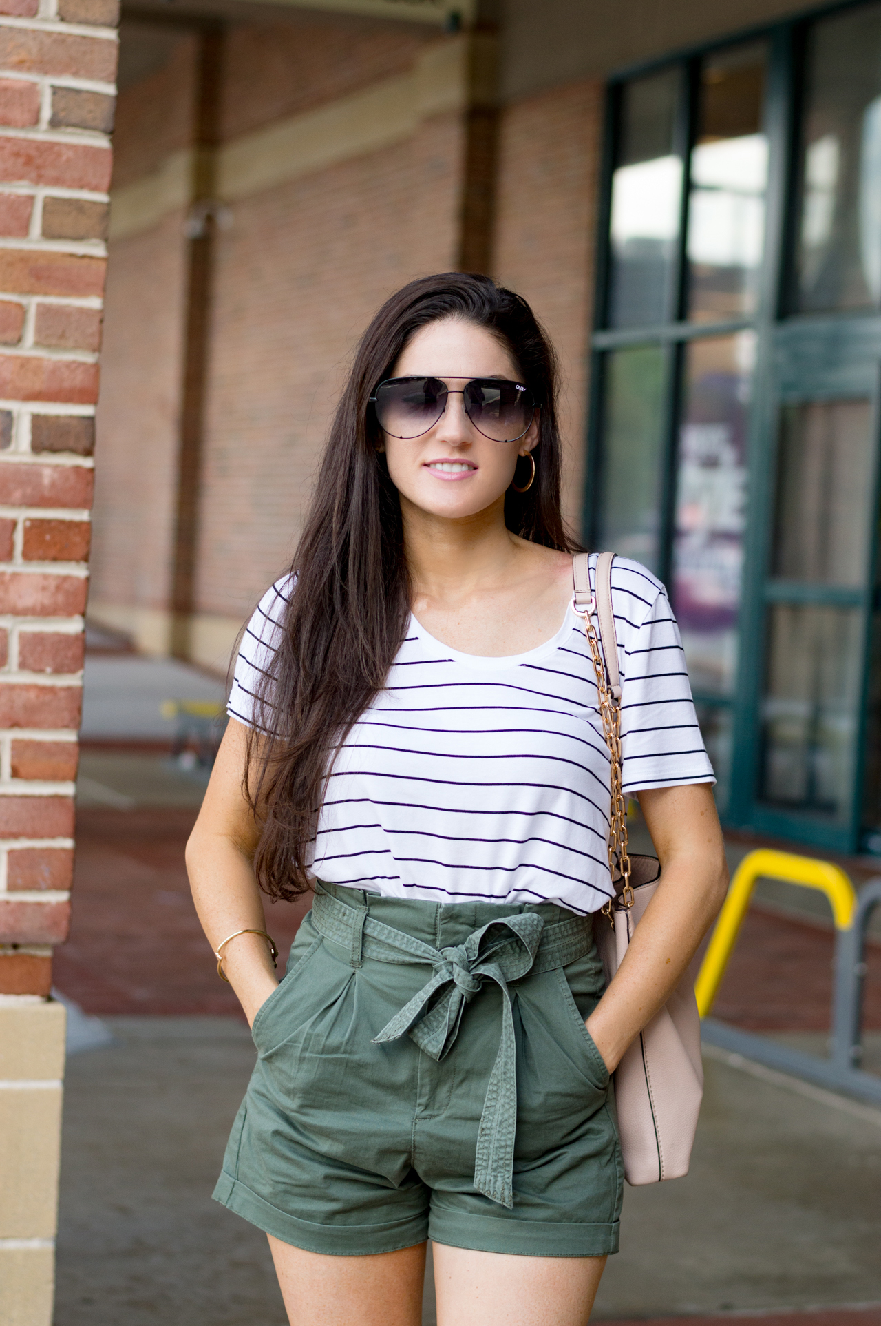 Paperbag Khaki Shorts - by Atlanta Style Blogger Erica Valentin