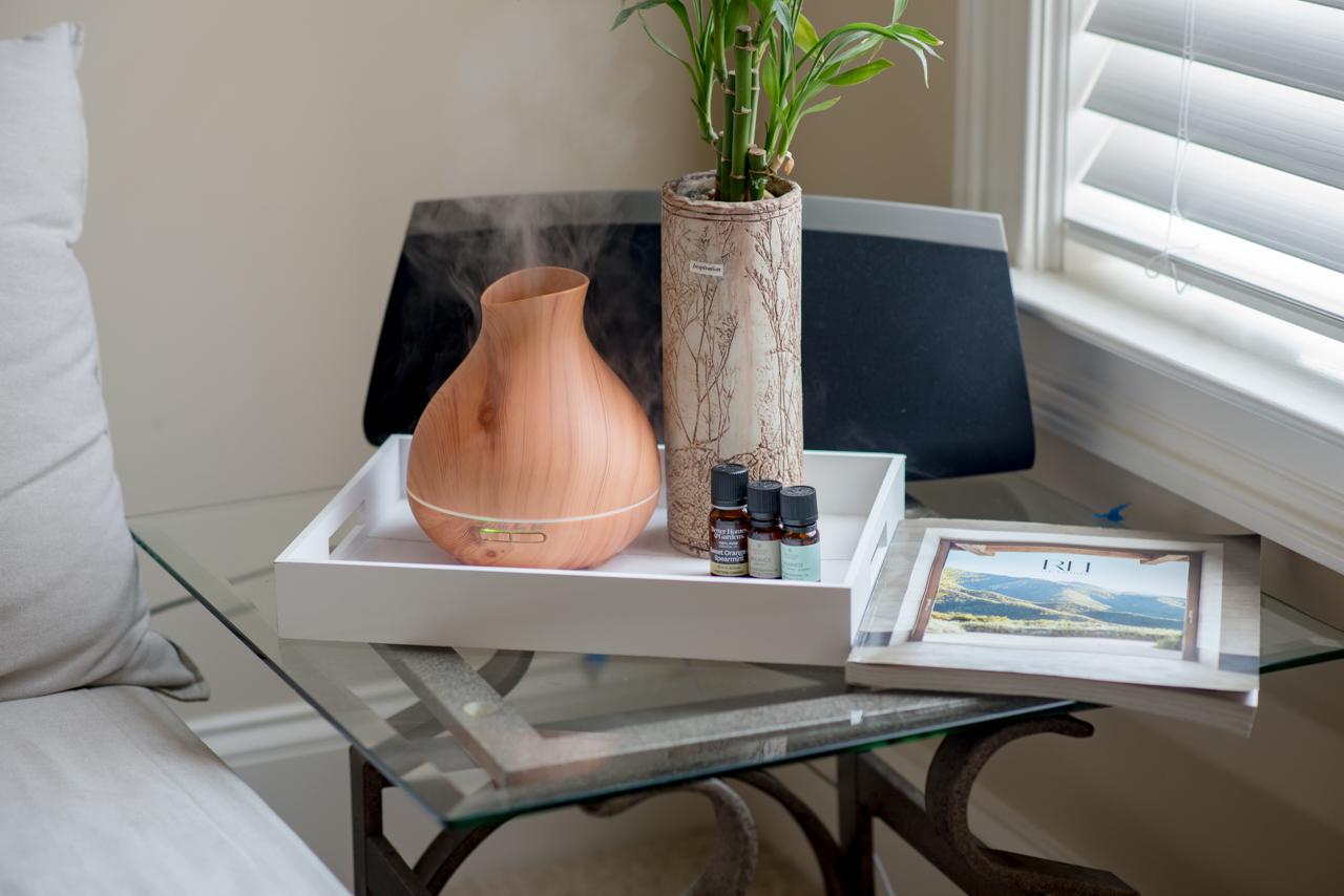 Relaxing with Essential Oils and my new diffusers from BZSEED Company - Atlanta Style Blogger Erica Valentin