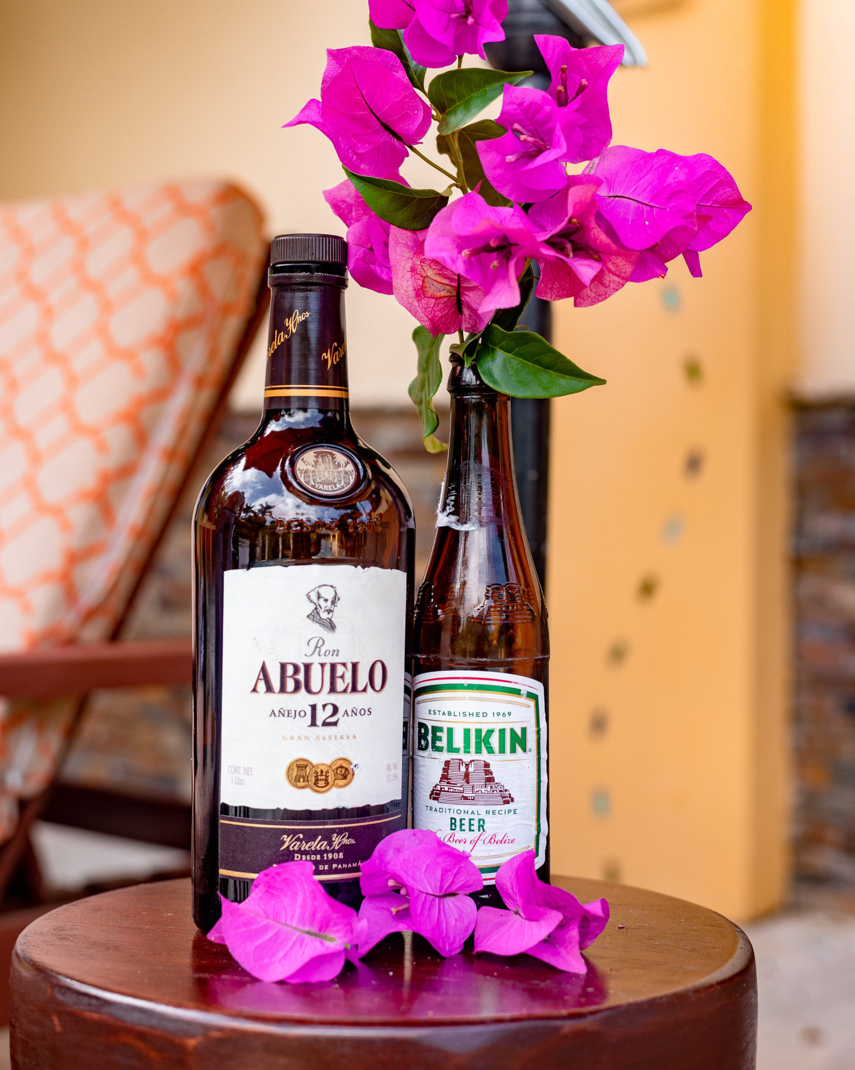 Ron Abuelo Panamanian Rum, Belikin Beer in Belize