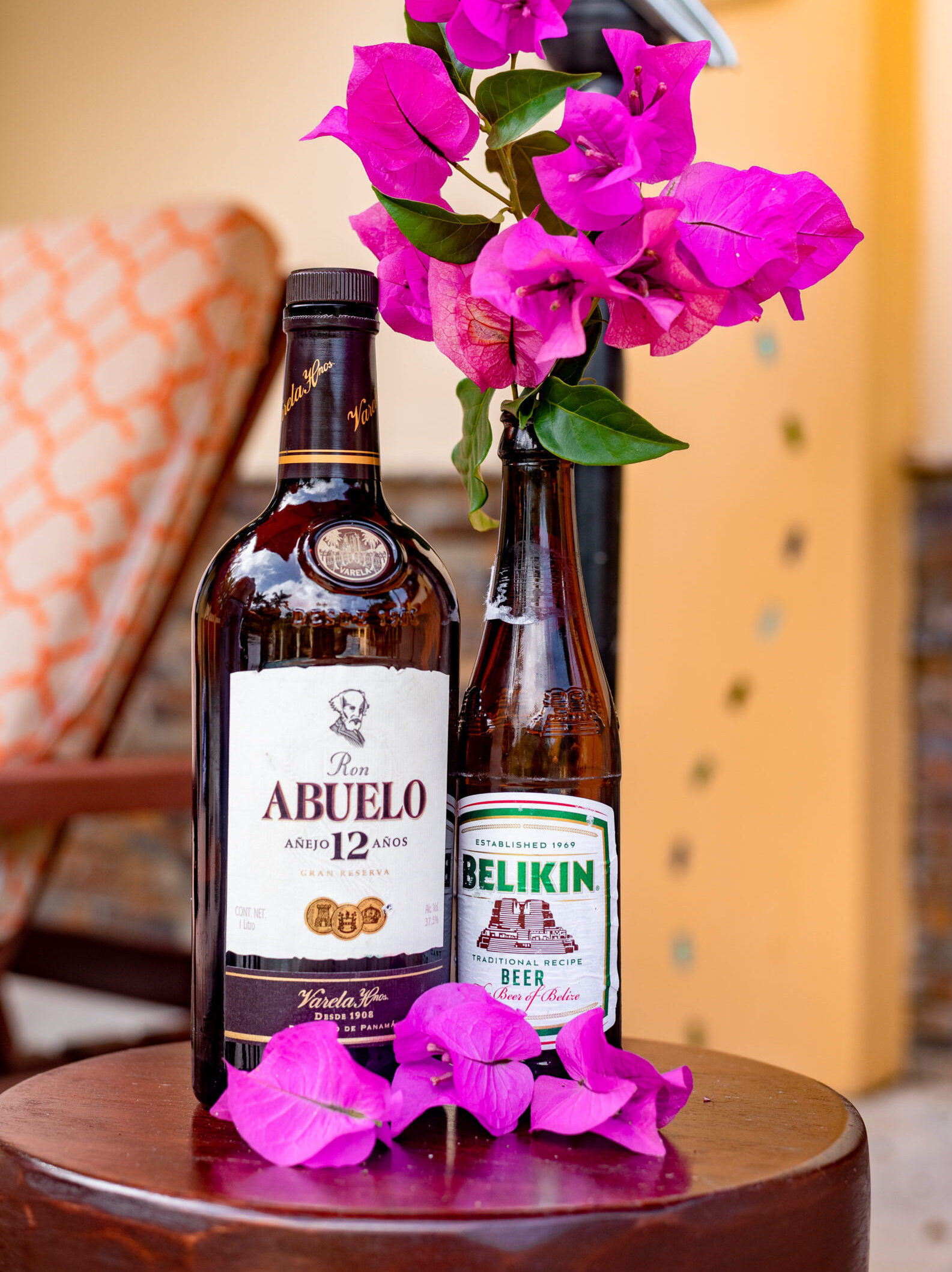 Ron Abuelo Panamanian Rum, Belikin Beer in Belize